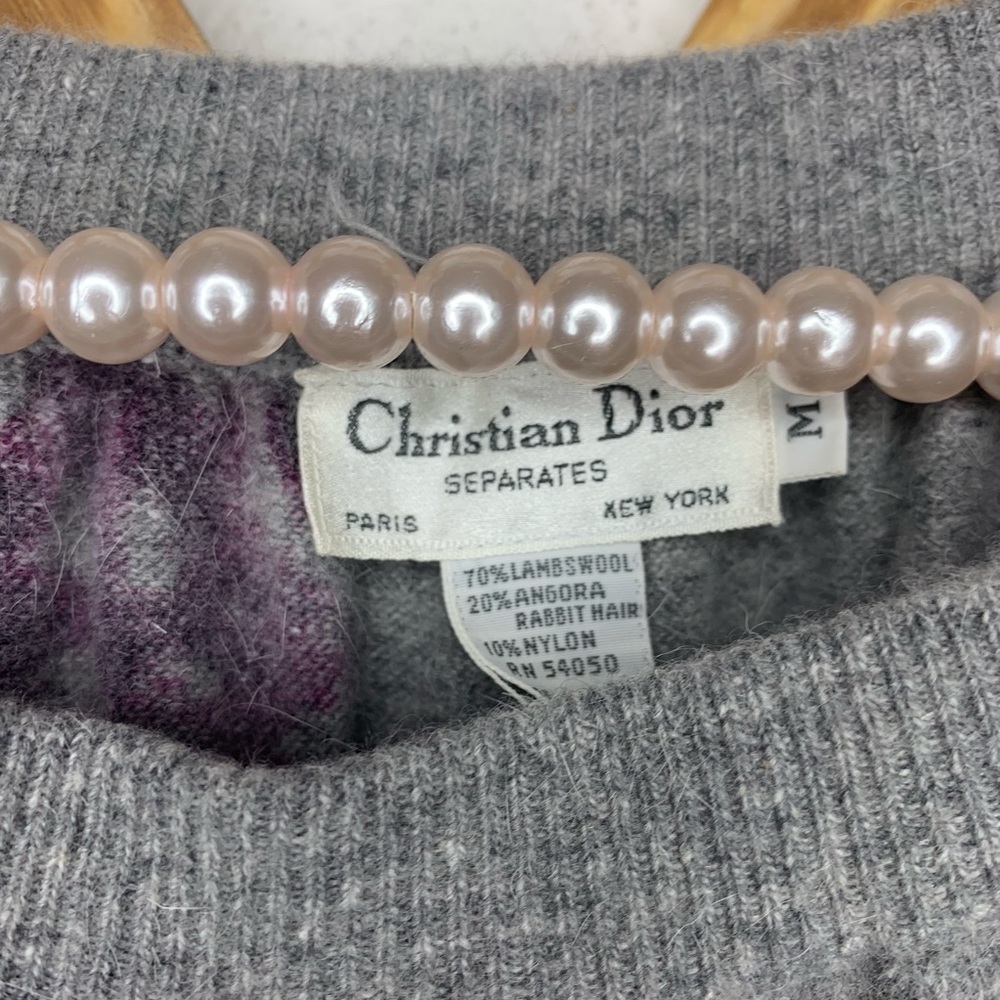 vintage CHRISTIAN DIOR wool midi skirt - Picture 4 of 4